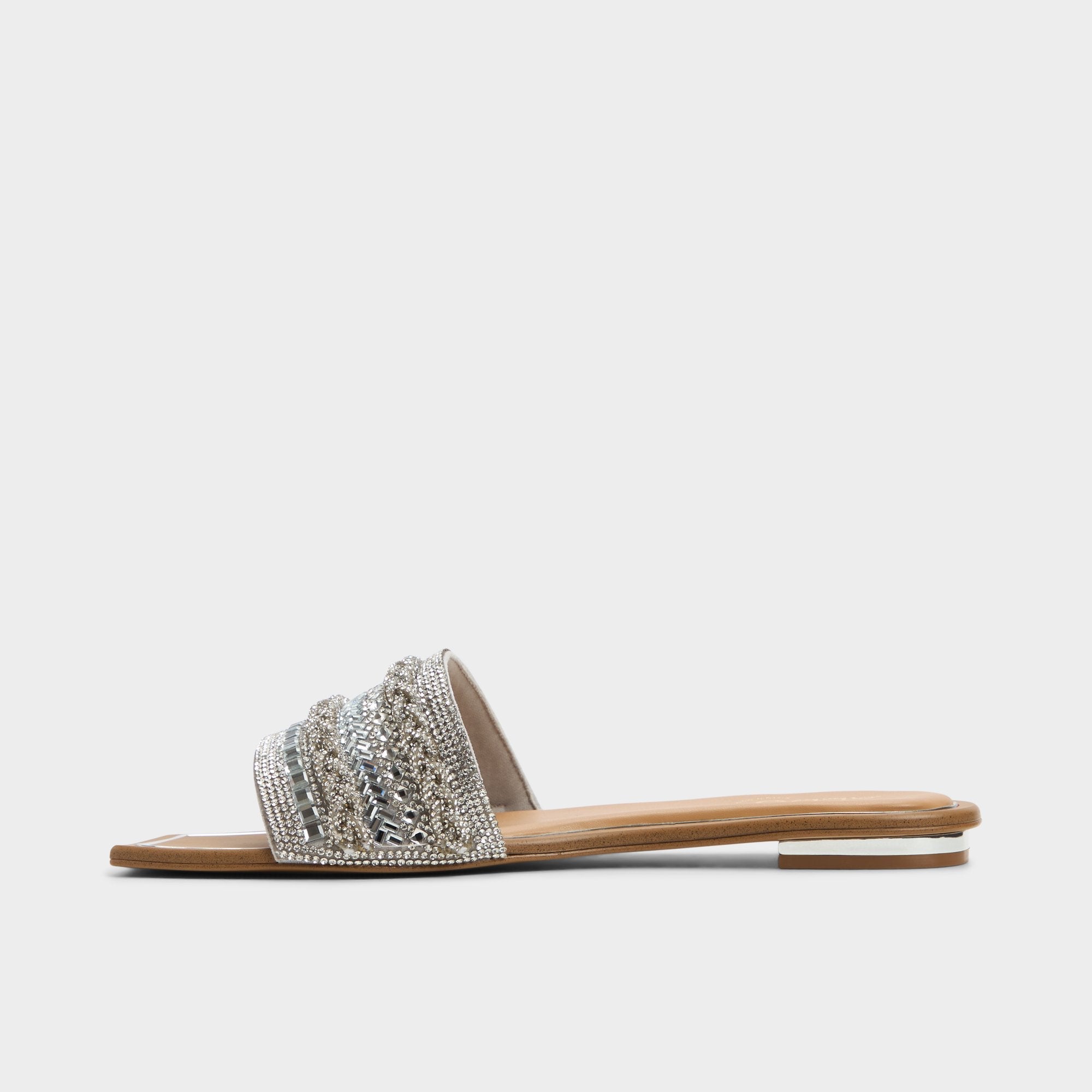 Aldo | Navalia Silver Women's Flats - Slide sandal