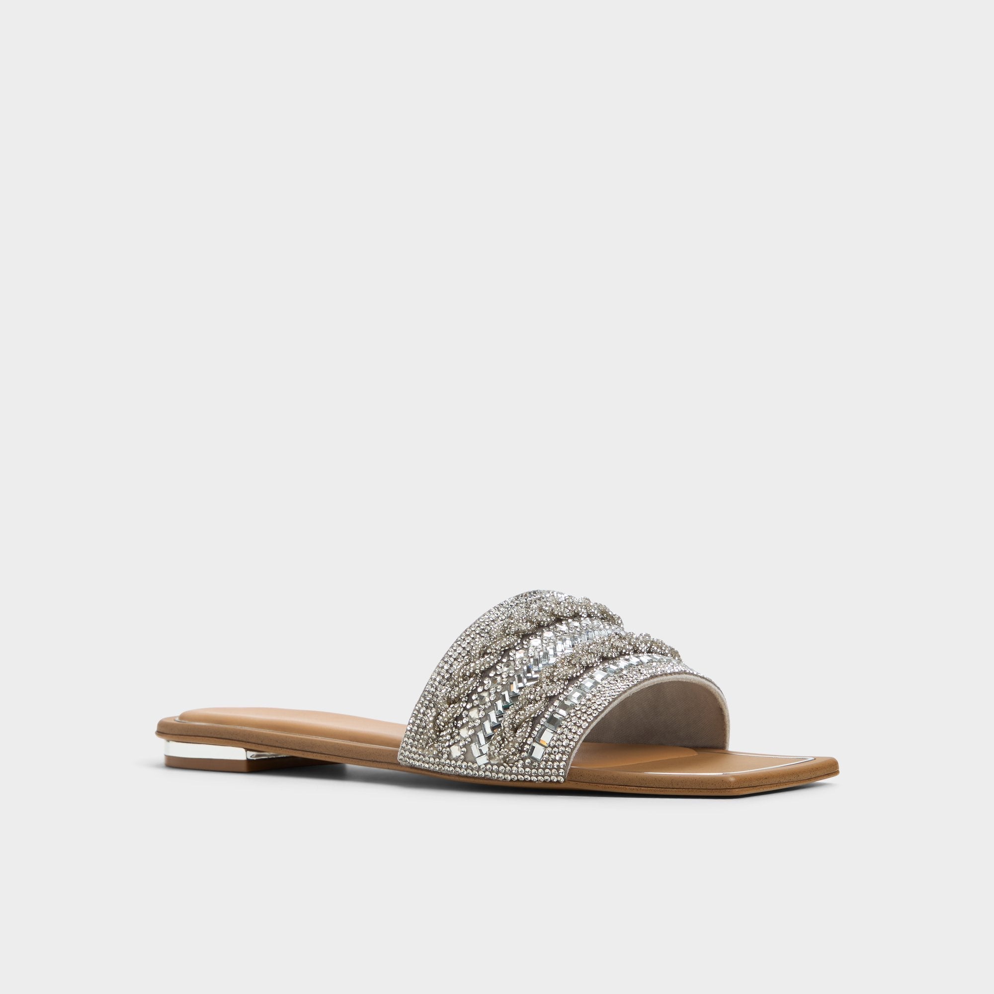 Aldo | Navalia Silver Women's Flats - Slide sandal