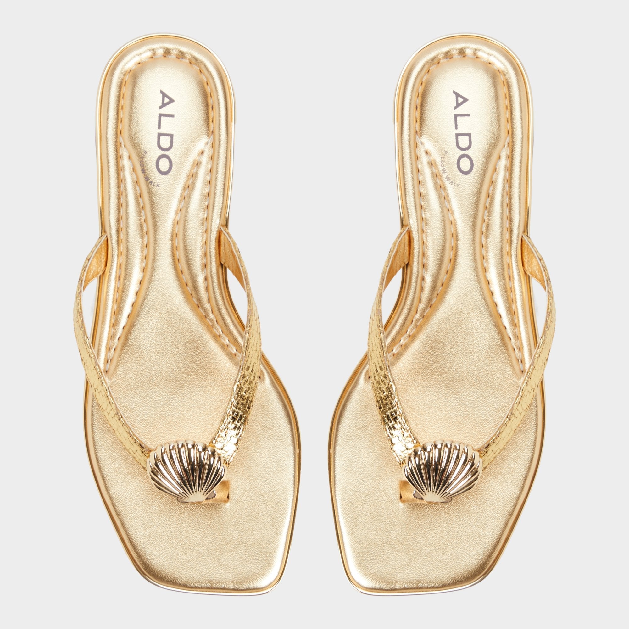 Aldo | Conchiglia Gold Women's Flats - Flip flop