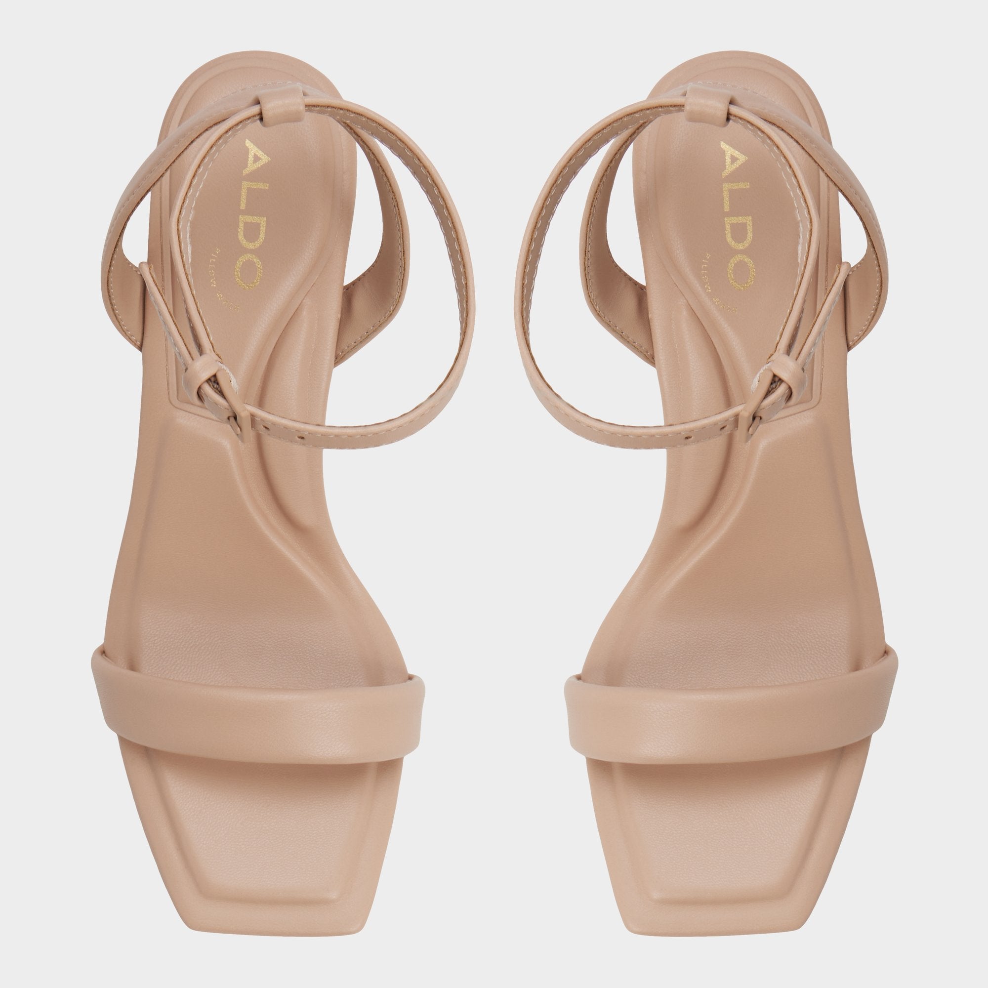 Aldo | Aurorai Bone Women's Strappy sandals - Strappy heeled sandal, Block heel