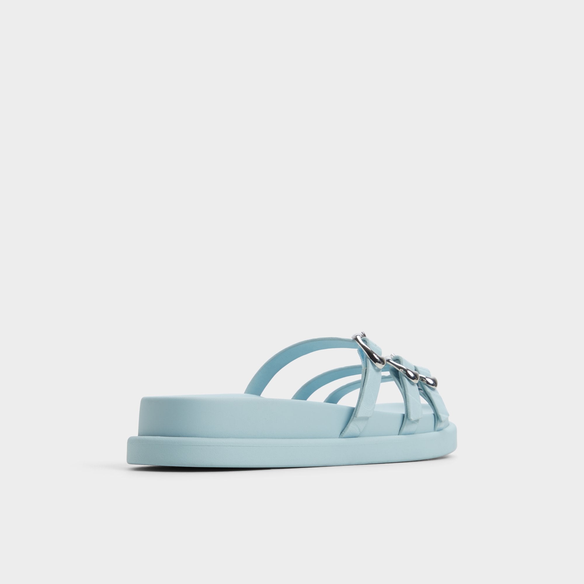 Aldo | Zephyra Pastel Blue Women's Footbed sandals - Footbed sandal