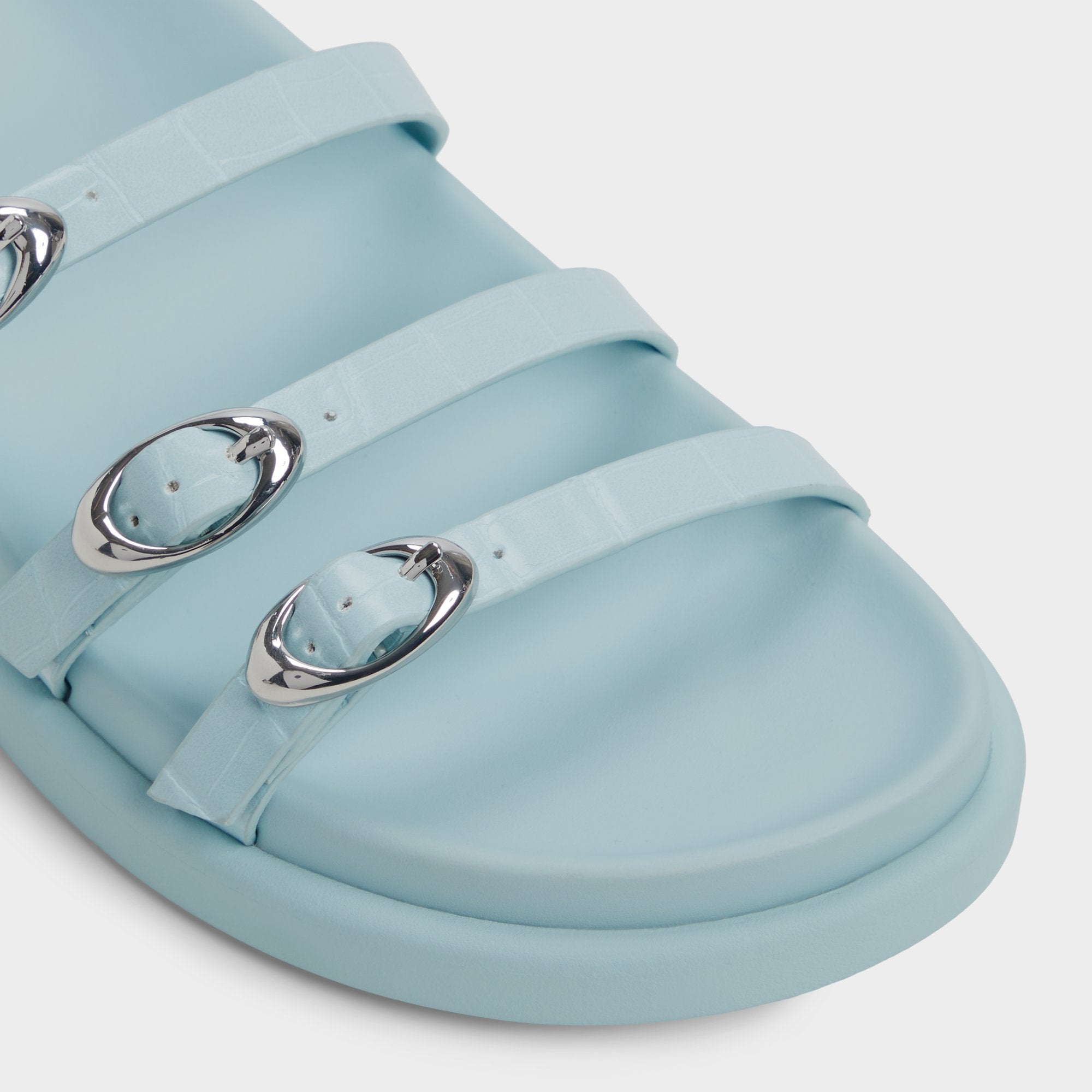 Aldo | Zephyra Pastel Blue Women's Footbed sandals - Footbed sandal