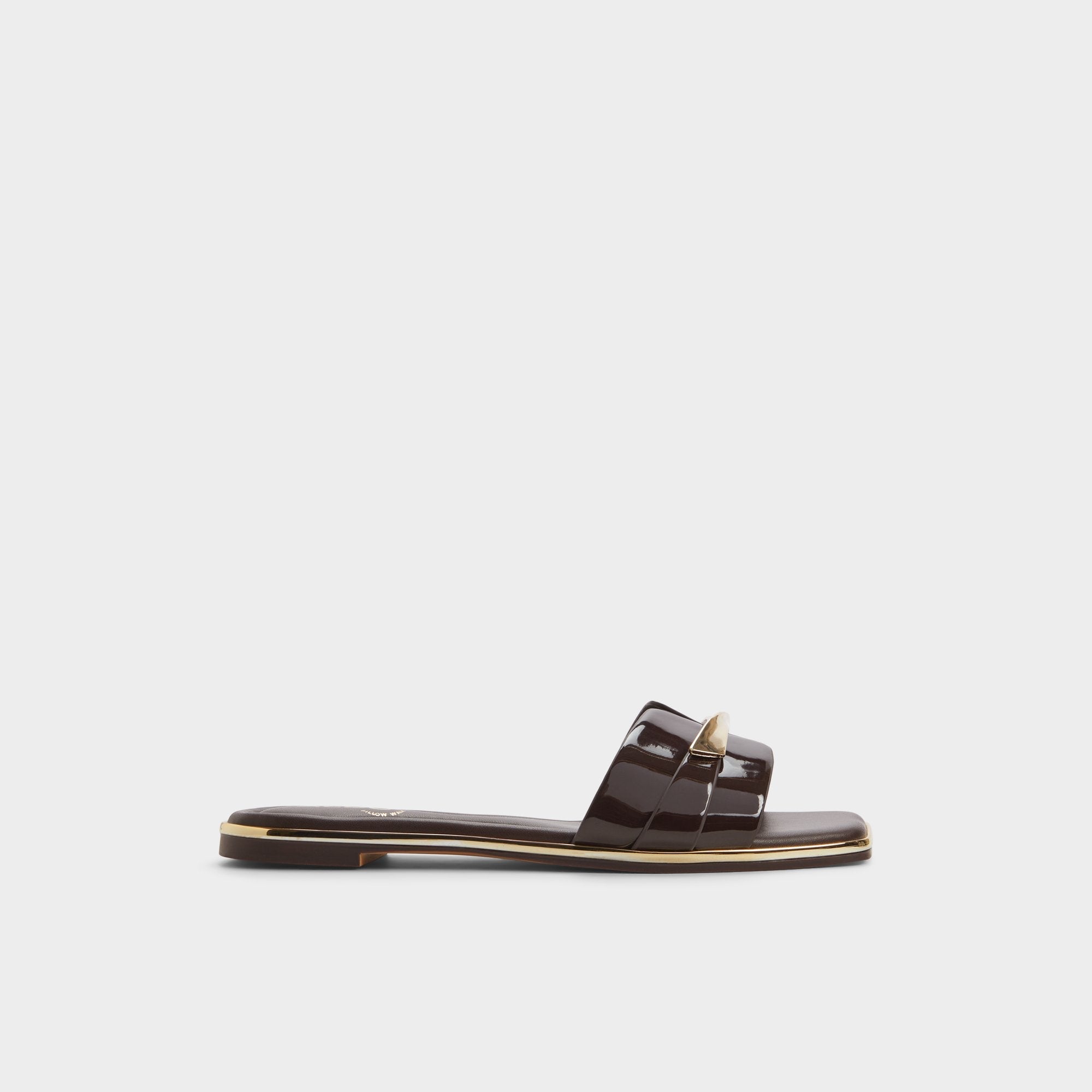 Aldo | Darlina Medium Brown Women's Flats - Slide sandal