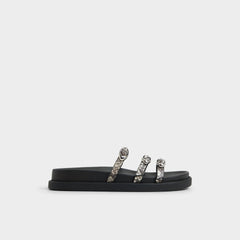 Aldo | Zephyra White/Black Women's Footbed sandals - Footbed sandal