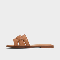 Aldo | Eleny Medium Brown Women's Flats - Slide sandal