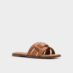 Aldo | Eleny Medium Brown Women's Flats - Slide sandal