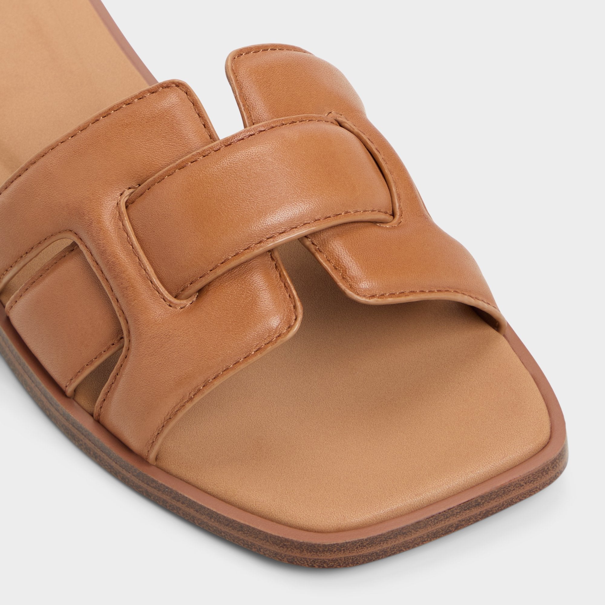 Aldo | Eleny Medium Brown Women's Flats - Slide sandal