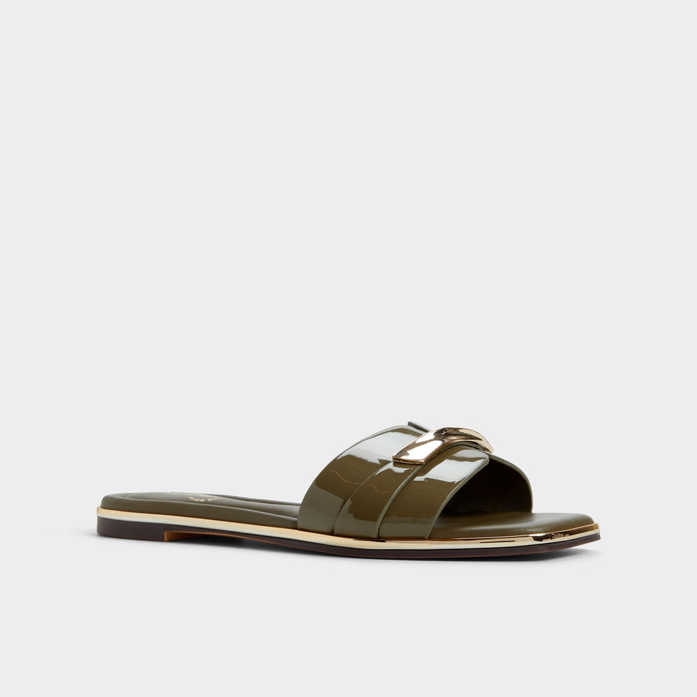 Aldo | Darlina Other Green Women's Flats - Slide sandal