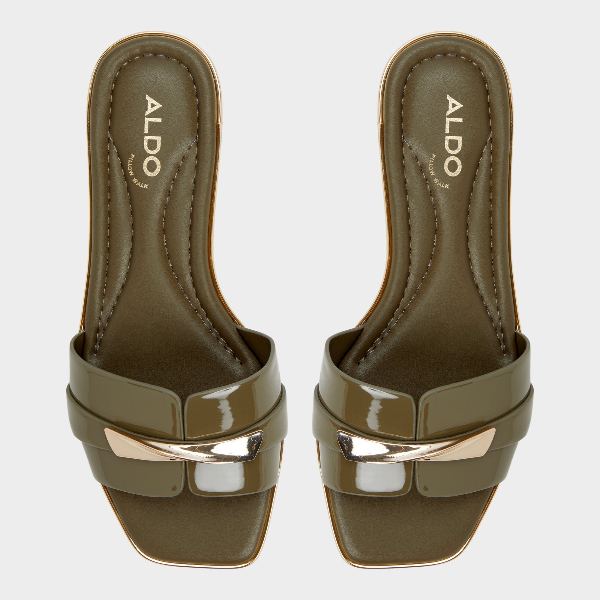 Aldo | Darlina Other Green Women's Flats - Slide sandal