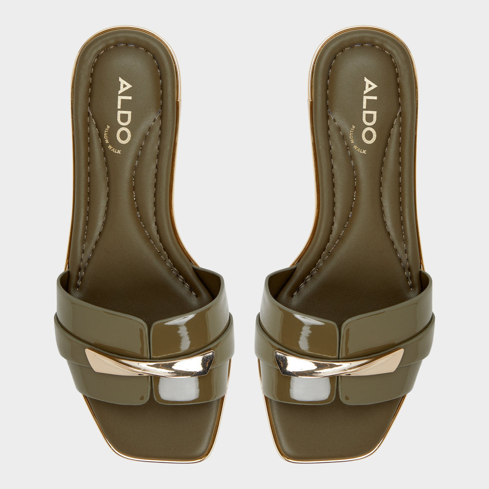 Aldo | Darlina Other Green Women's Flats - Slide sandal