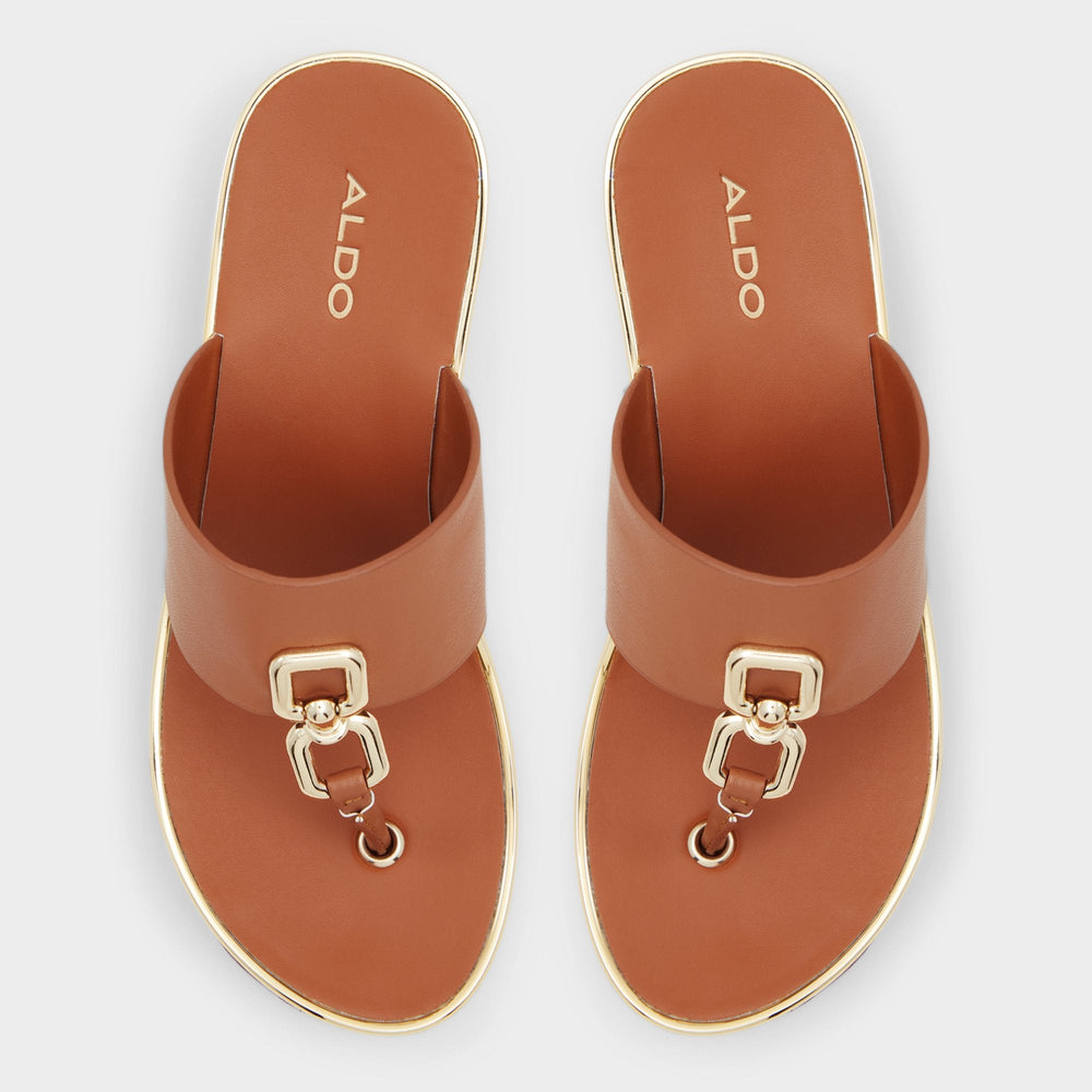 Aldo | Maesllan Medium Brown Women's Wedges - Wedge sandal, Wedge heel