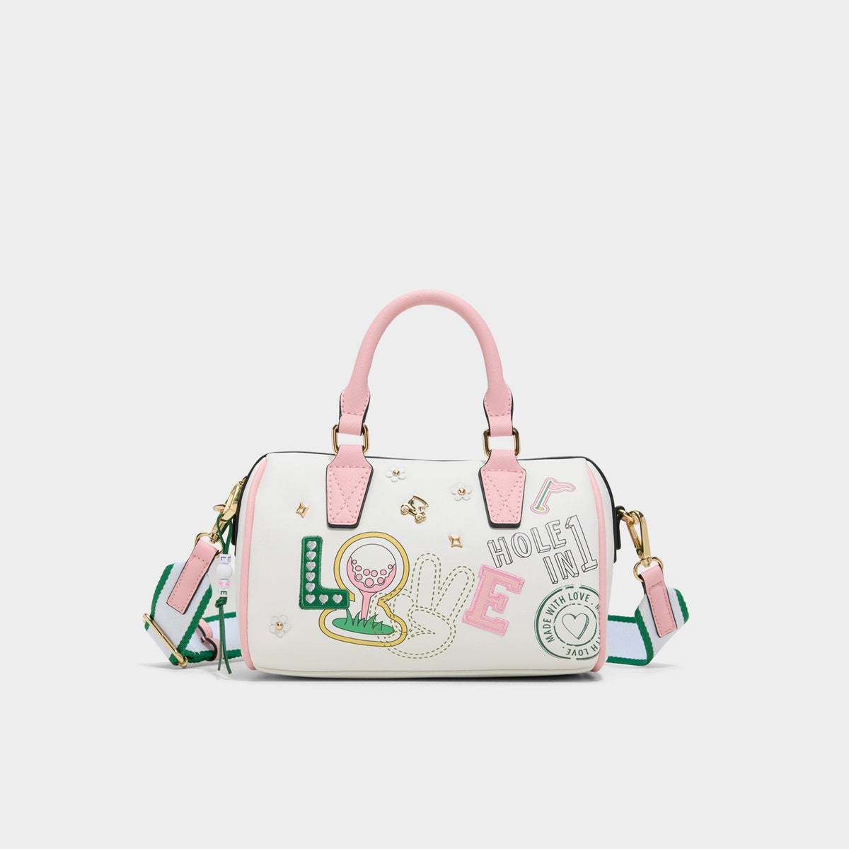 Aldo | Fisney White Combo Women's Mini bags - Barrel bag