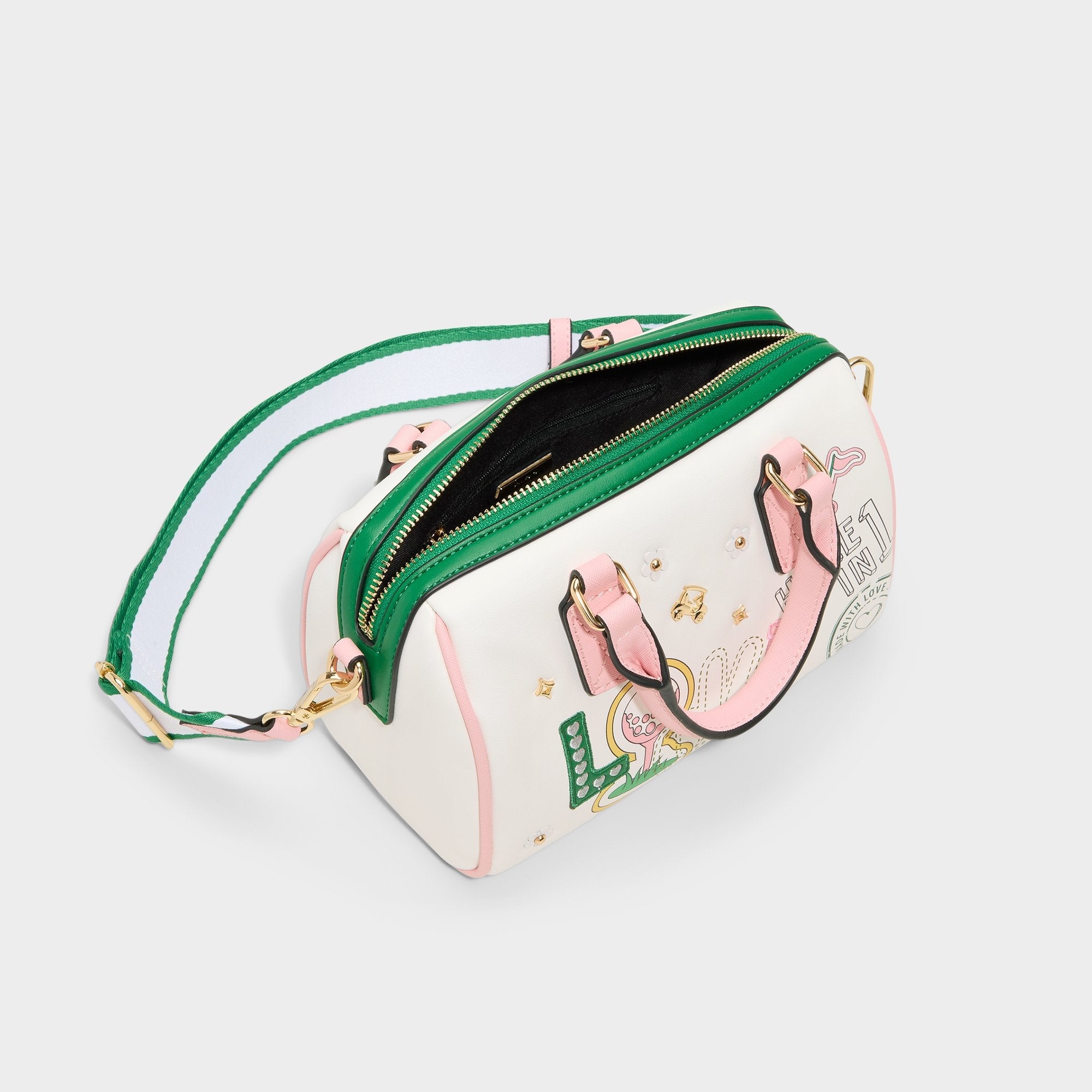 Aldo | Fisney White Combo Women's Mini bags - Barrel bag