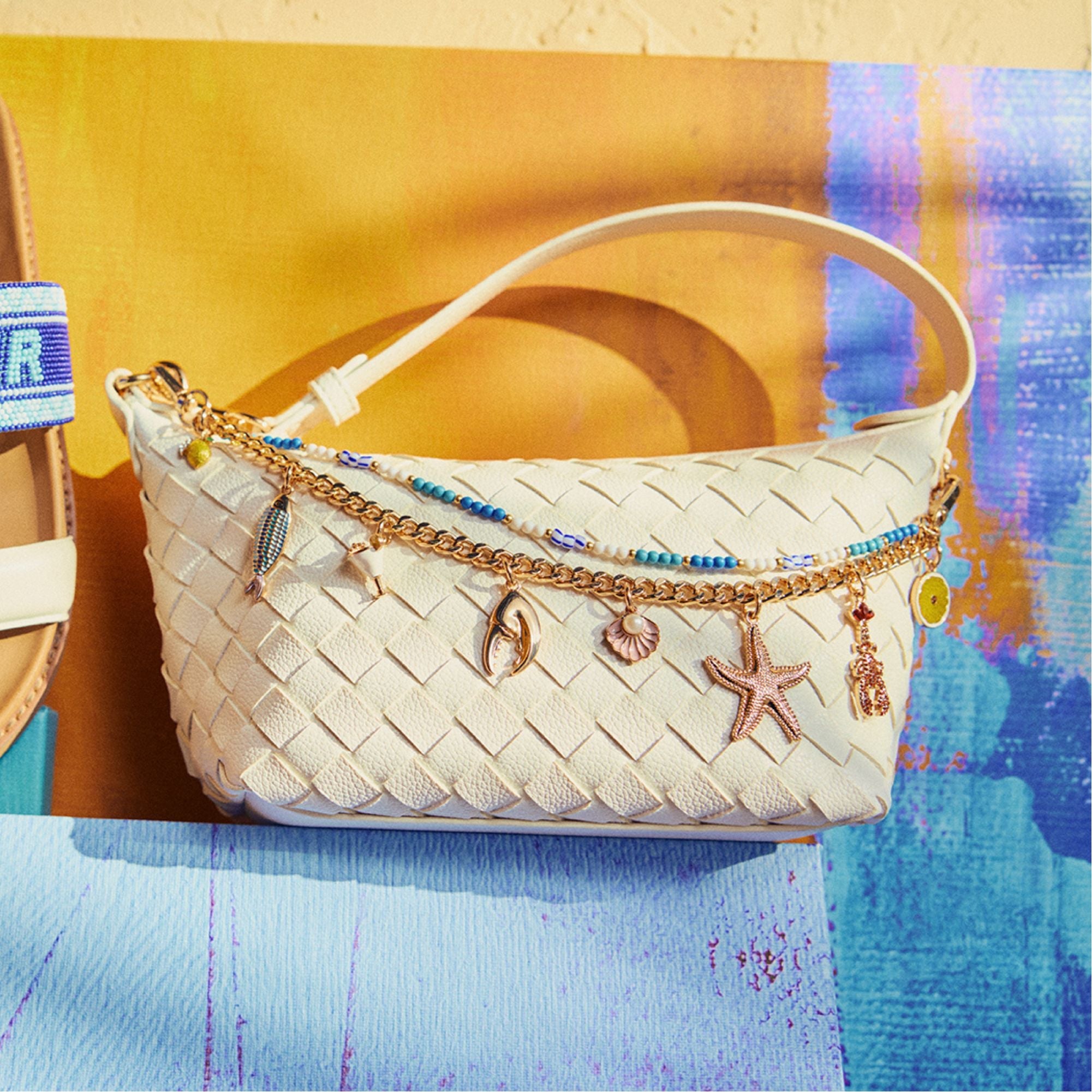 Aldo | Frankiewoven White Women's Shoulder Bags - Shoulder bag