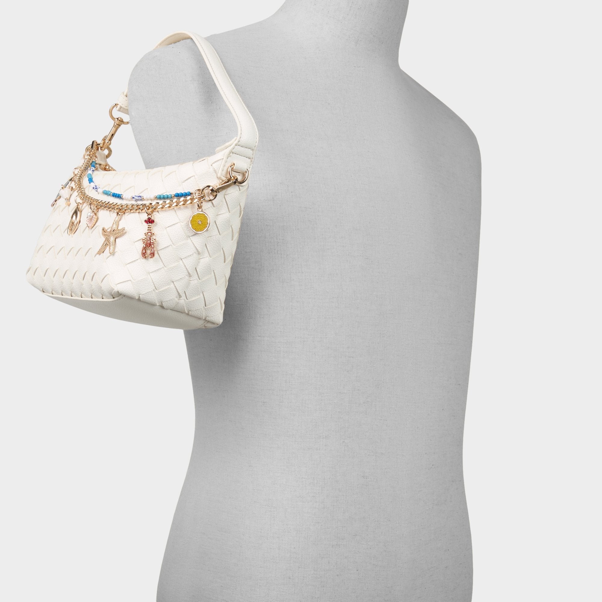 Aldo | Frankiewoven White Women's Shoulder Bags - Shoulder bag