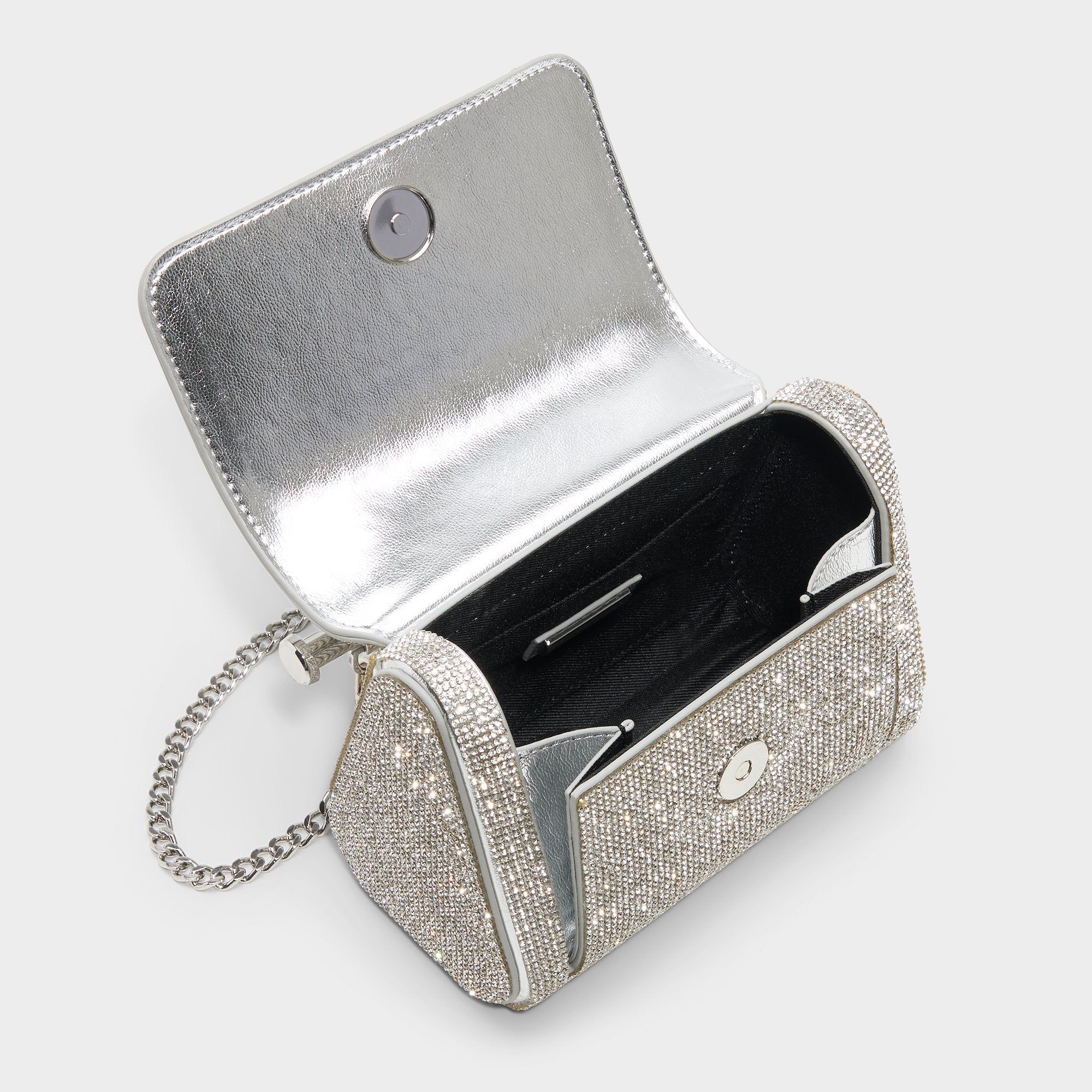 Aldo | Blingchic Silver Women's Clutches & Evening bags - Top handle bag