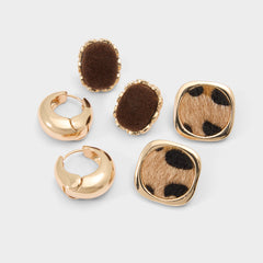 Aldo | Wildchic in Other Brown - Earring set