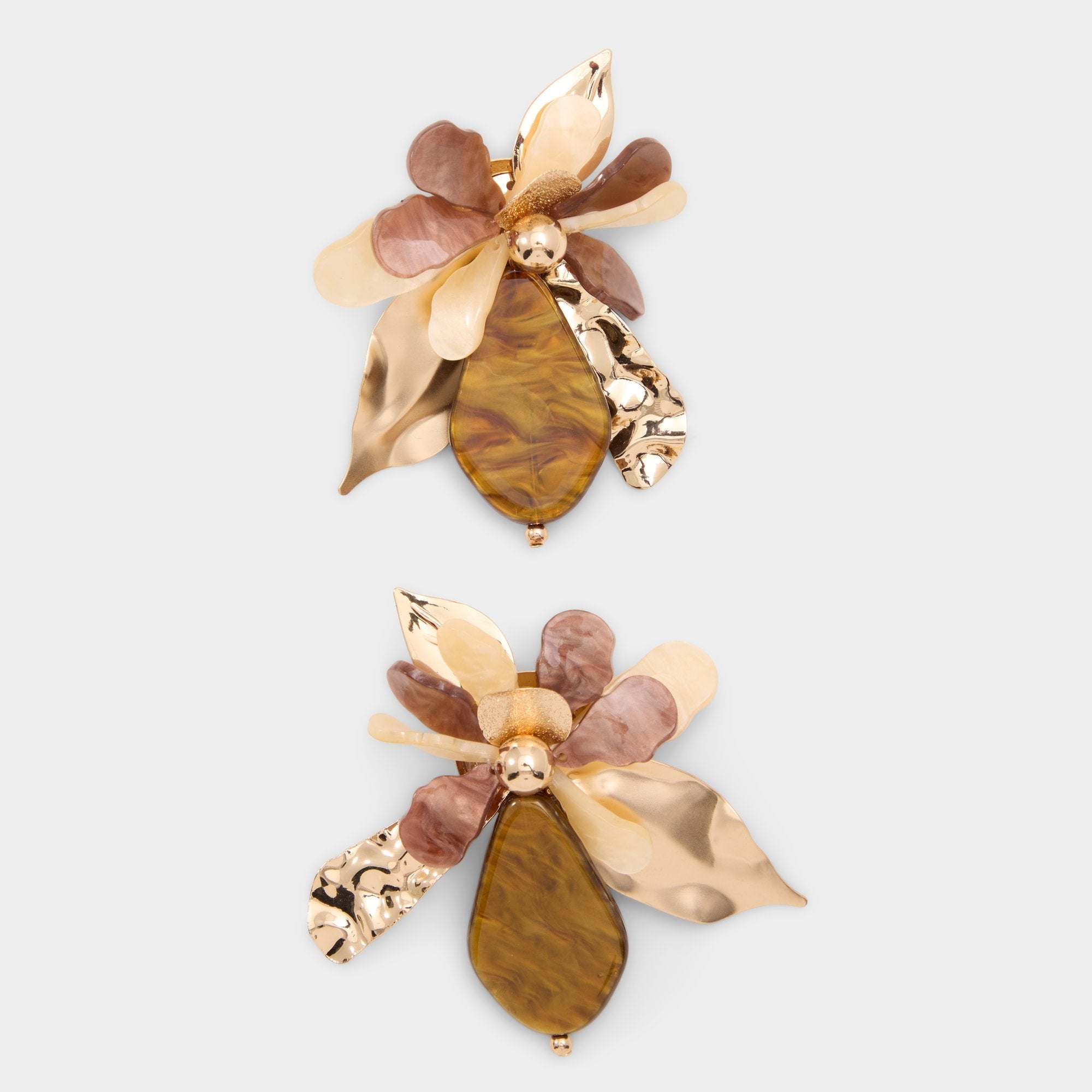 Aldo | Paolla in Light Brown - Statement earrings