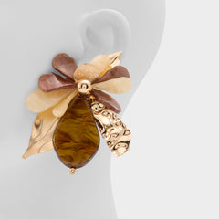 Aldo | Paolla in Light Brown - Statement earrings
