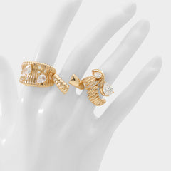 Aldo | Alexxe in Gold Clear Multi - Ring