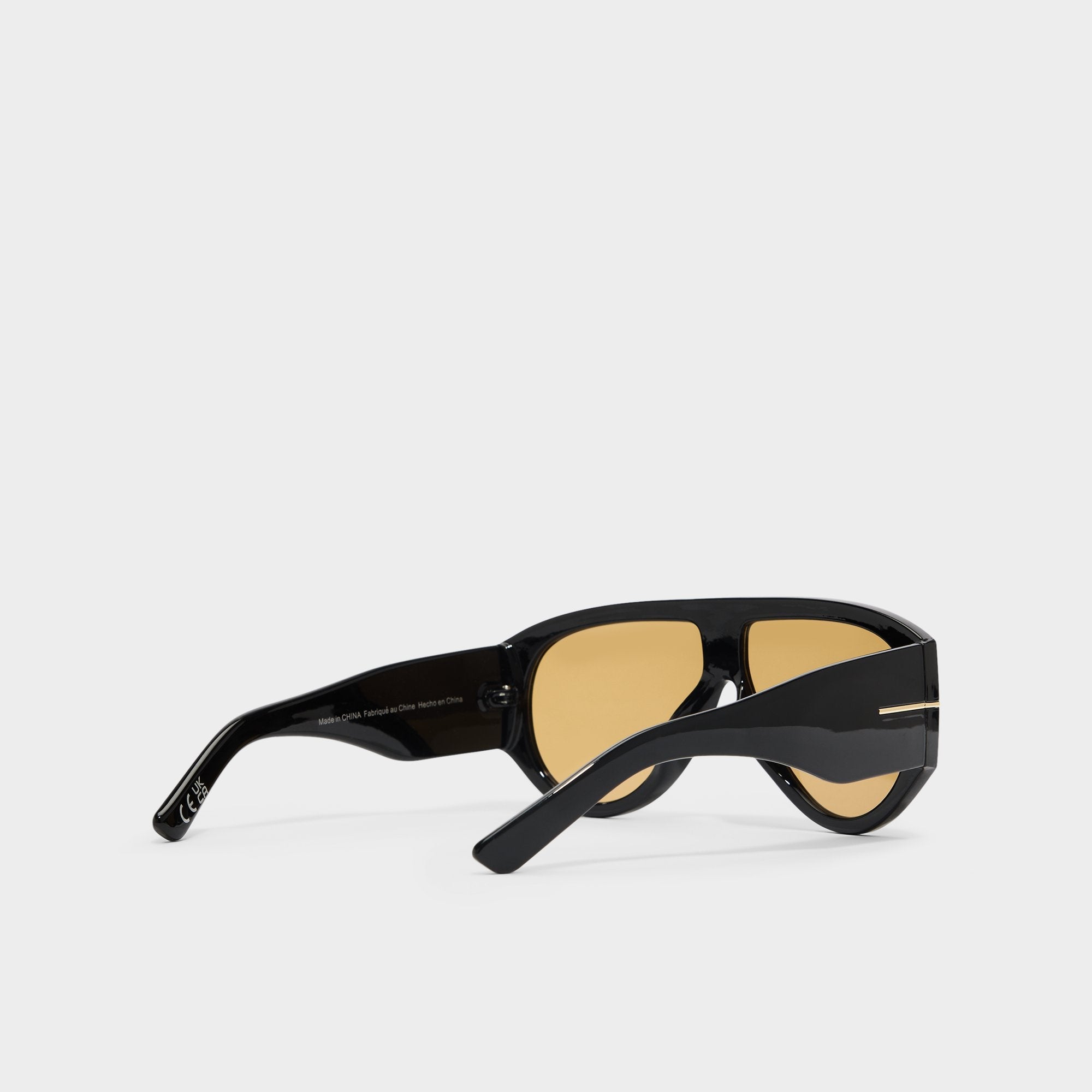 Aldo | Kristiinaa in Black Gold Multi - Aviator sunglasses