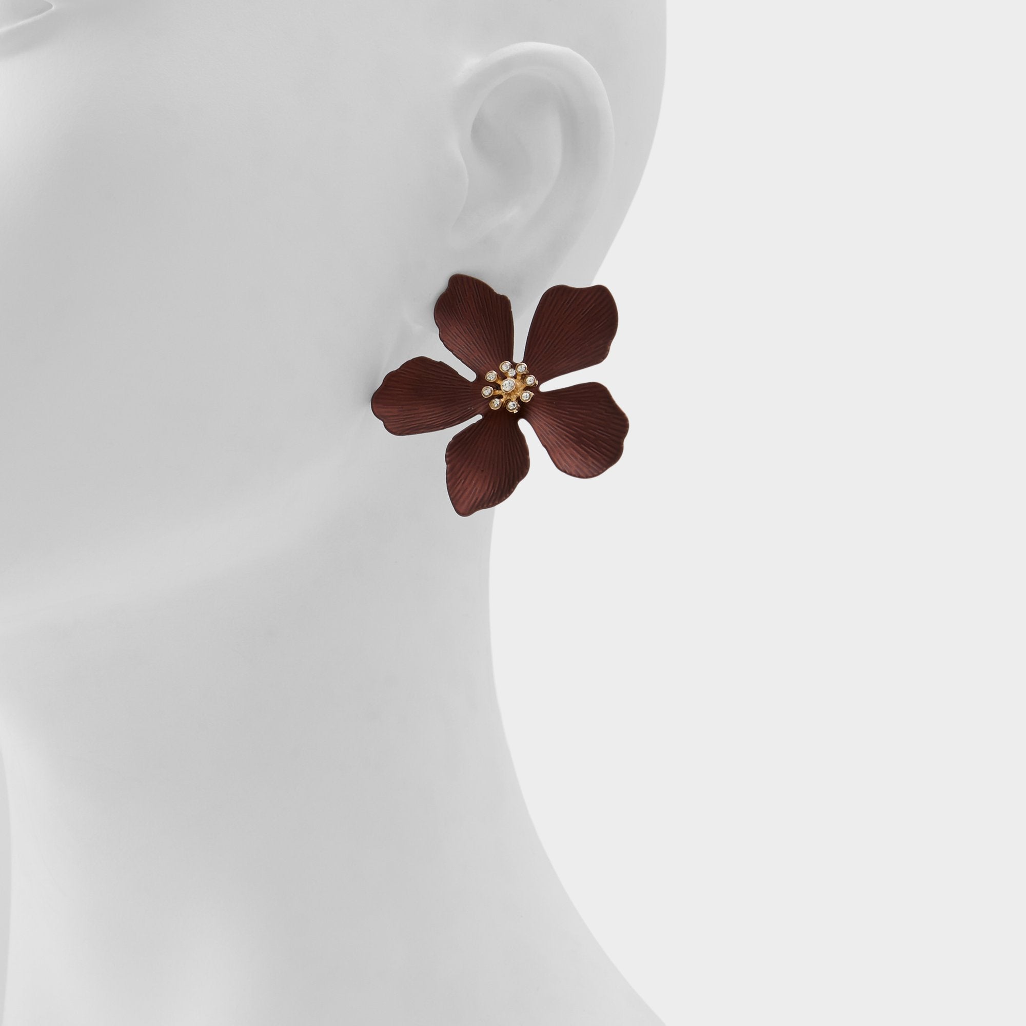 Aldo | Maflorra in Brown - Statement earrings
