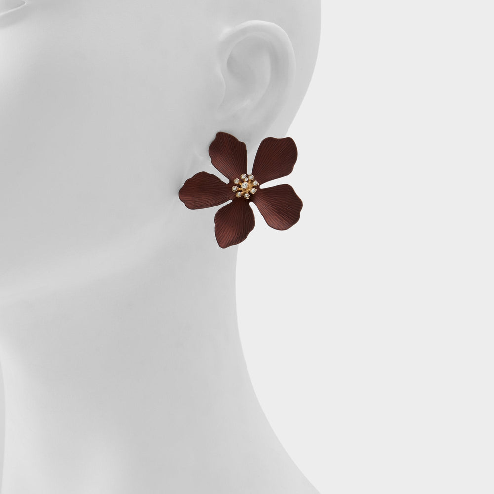 Aldo | Maflorra in Brown - Statement earrings