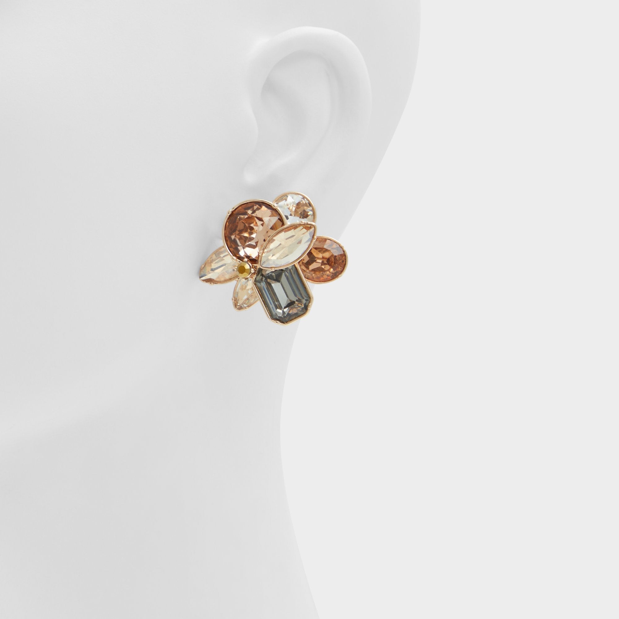 Aldo | Brocla Light Brown Women's Earrings - Button earrings