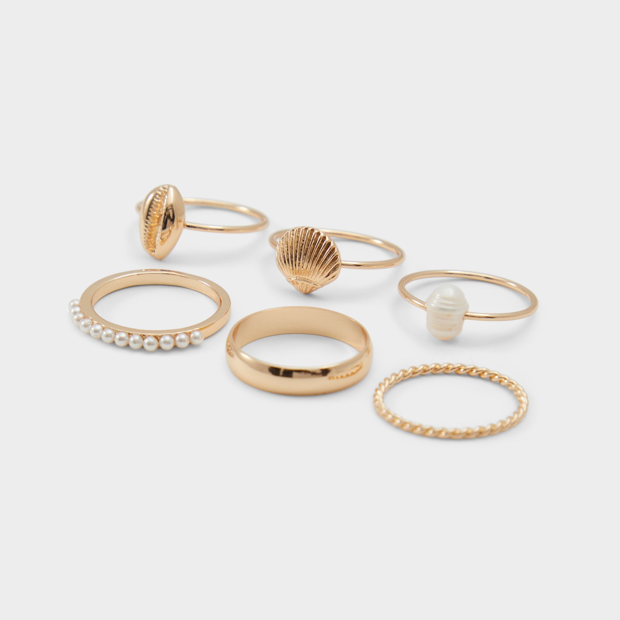 Aldo | Shellchic Ice Women's Rings - Stackable rings