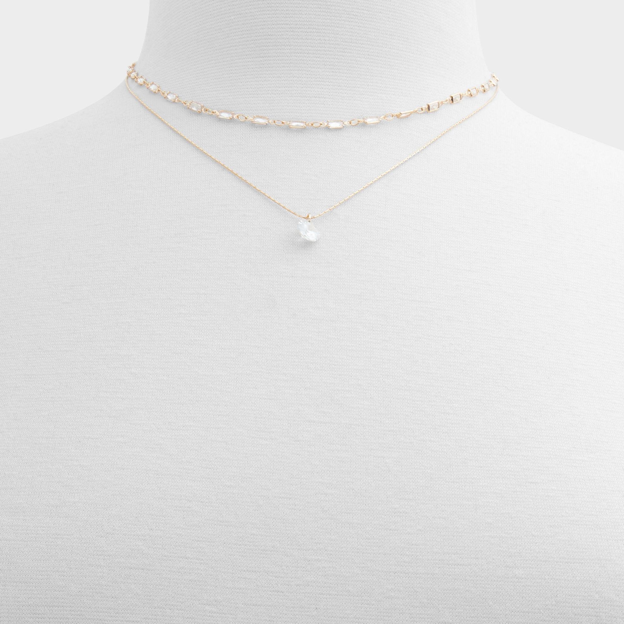 Aldo | Flein Gold/Clear Multi Women's Necklaces - Layered necklace
