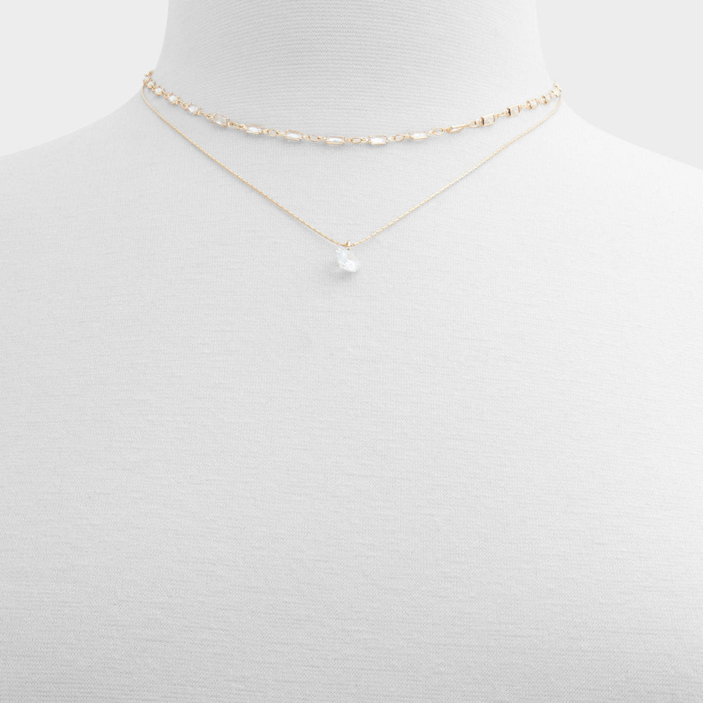 Aldo | Flein Gold/Clear Multi Women's Necklaces - Layered necklace