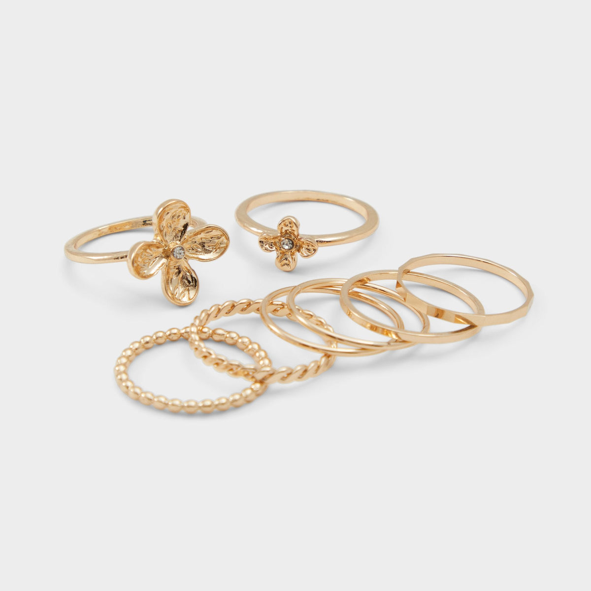 Aldo | Kiliwiel Gold/Clear Multi Women's Rings - Multi finger rings