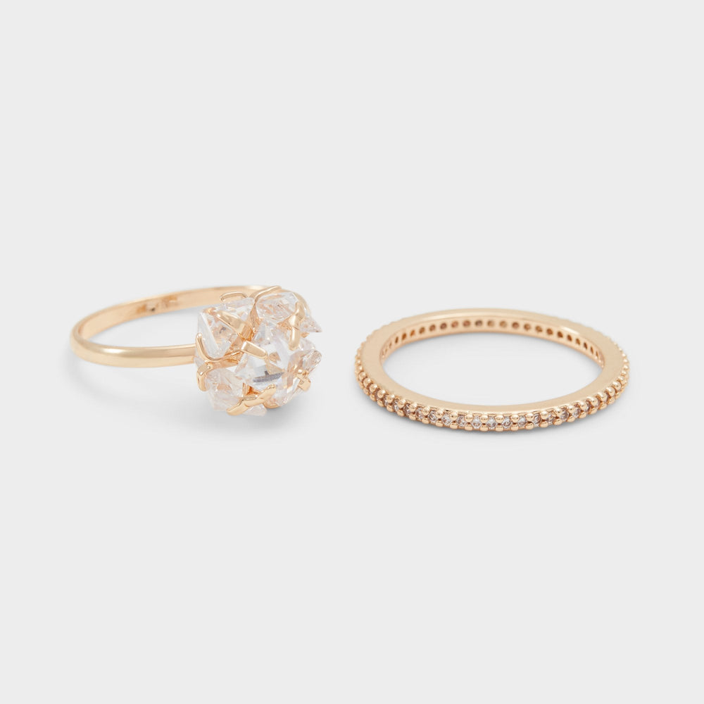 Aldo | Greini Gold/Clear Multi Women's Rings - Multi-finger rings