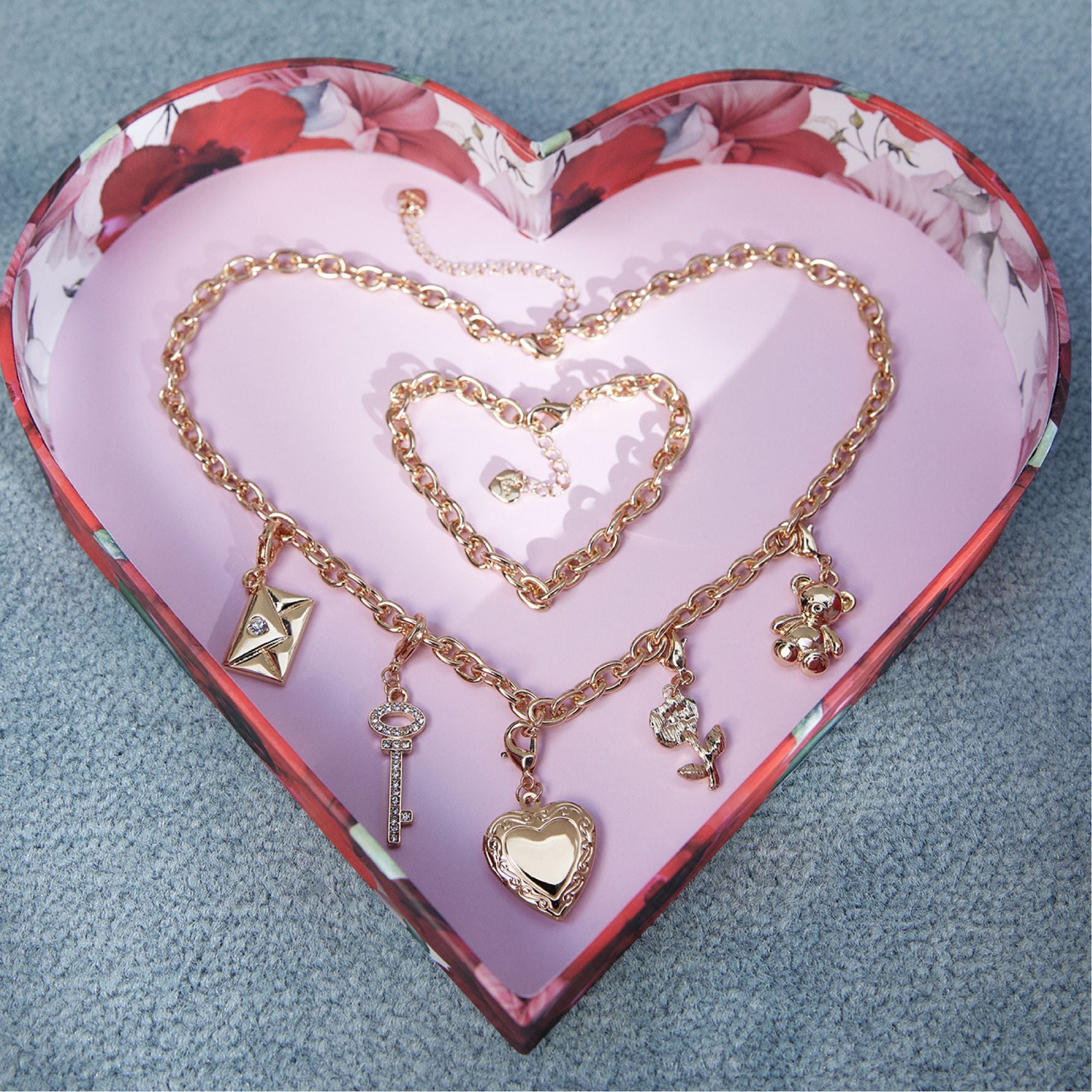 Aldo | Bemyvalentine Gold/Clear Multi Women's Specialty - Necklace & bracelet set