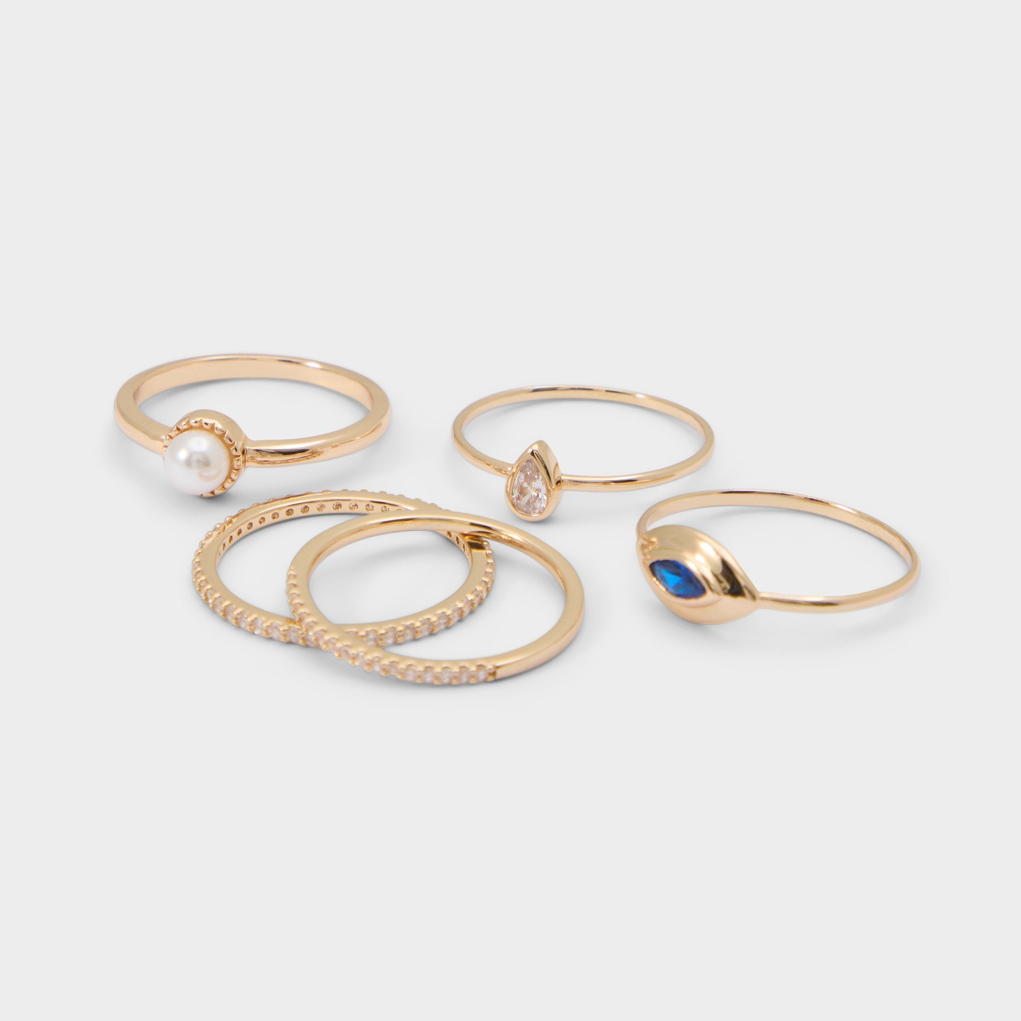 Aldo | Auraeye in Light Blue - Stackable rings