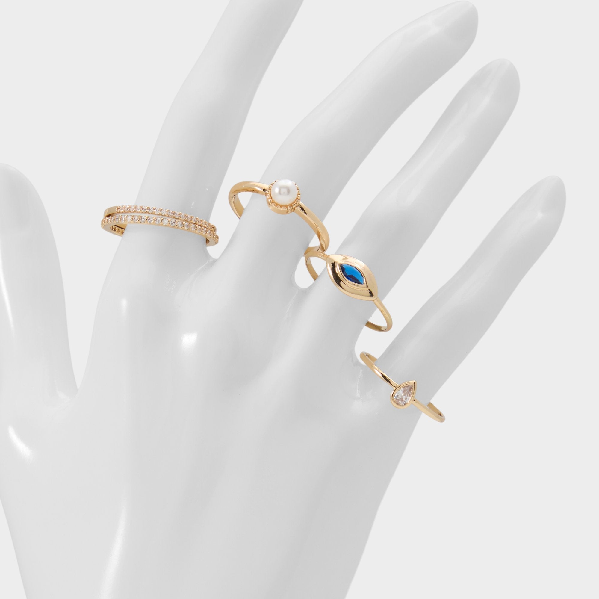 Aldo | Auraeye in Light Blue - Stackable rings
