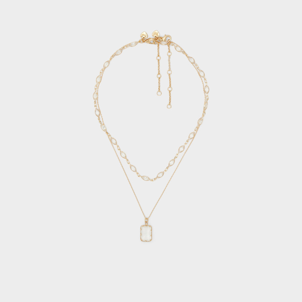 Aldo | Destinie Gold/Clear Multi Women's Necklaces - Layered necklace
