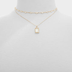 Aldo | Destinie Gold/Clear Multi Women's Necklaces - Layered necklace