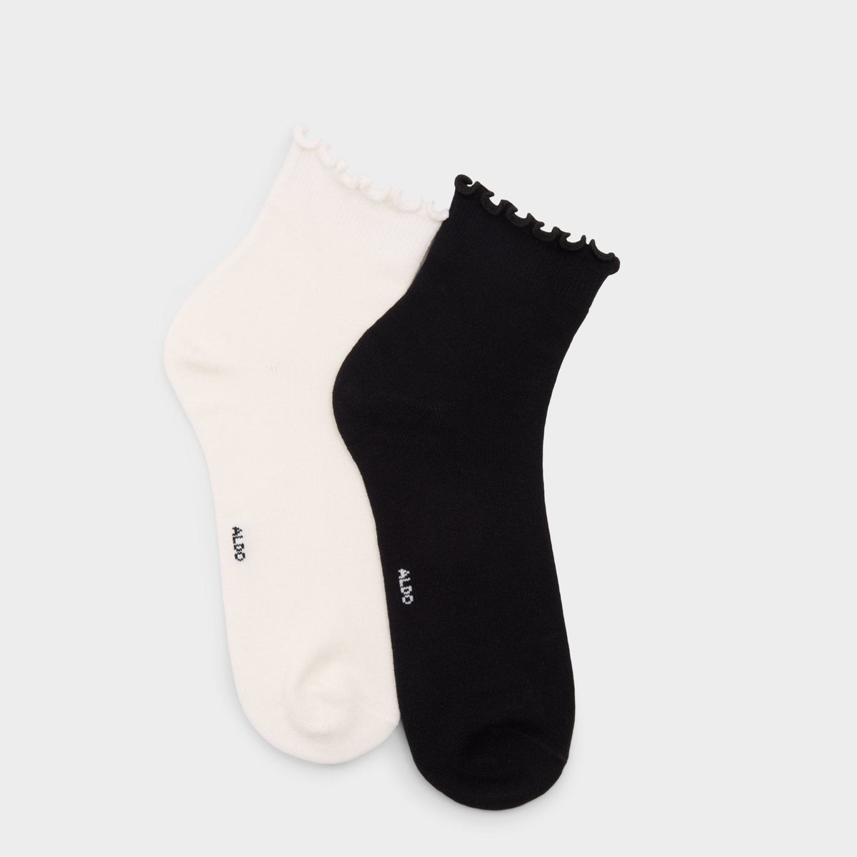 Aldo | Frilluxe in Black White - Crew socks