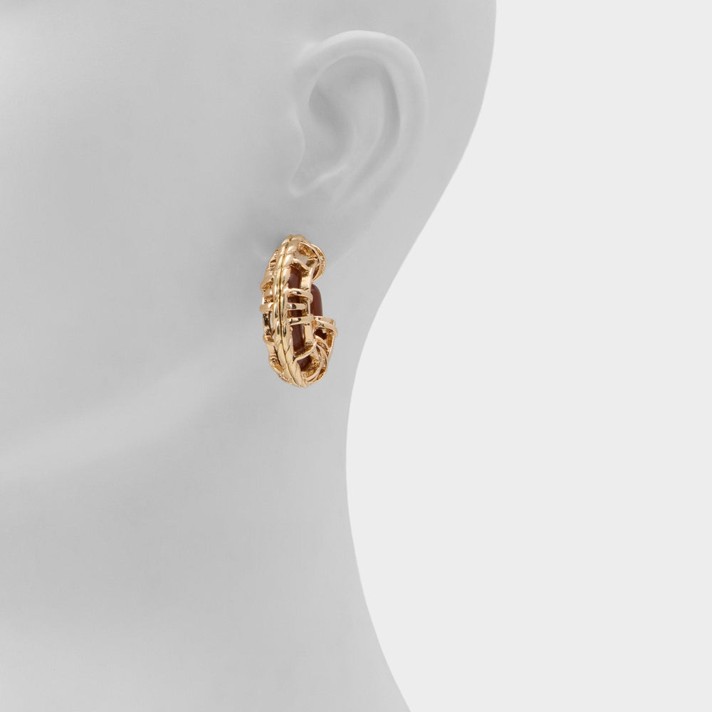 Aldo | Cagedhoop in Other Brown - Hoop earrings