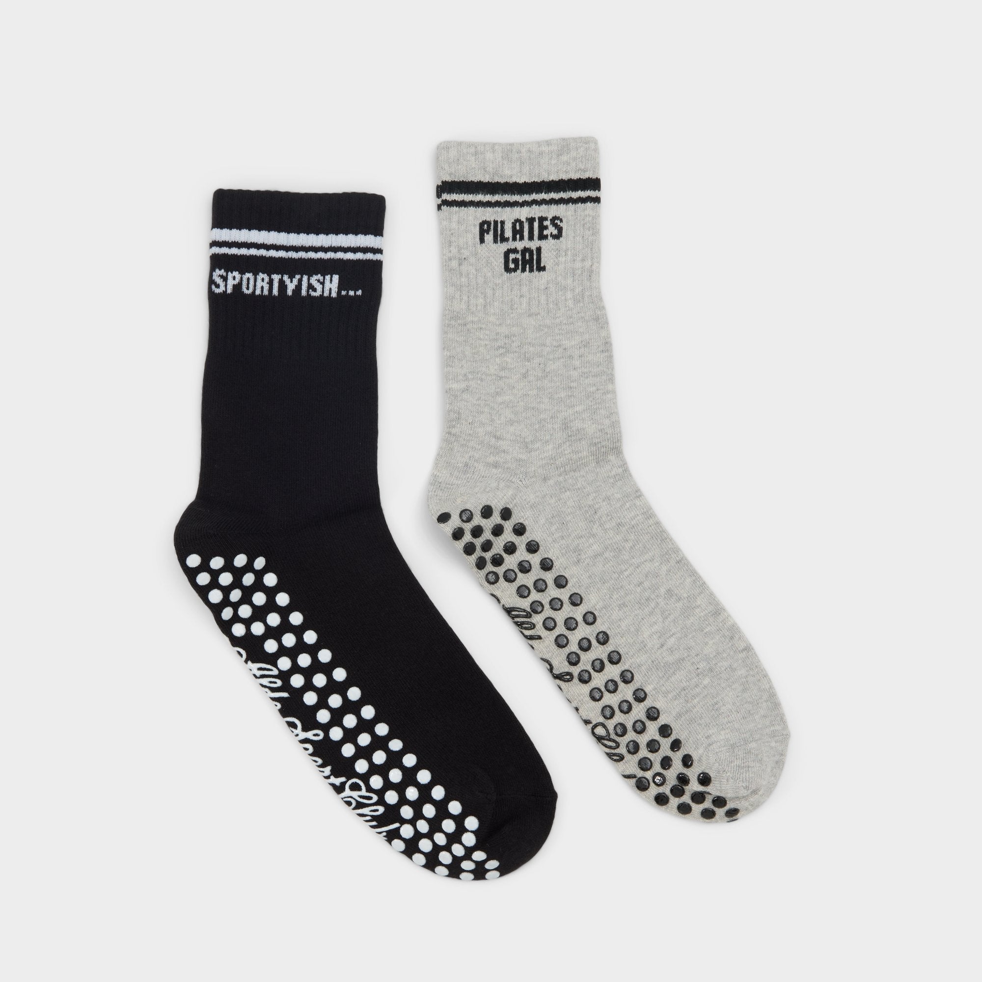 Aldo | Pilatesclub in Grey - Pilates socks