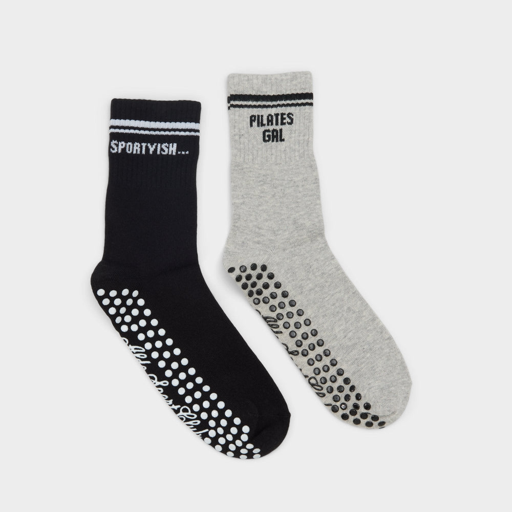 Aldo | Pilatesclub in Grey - Pilates socks