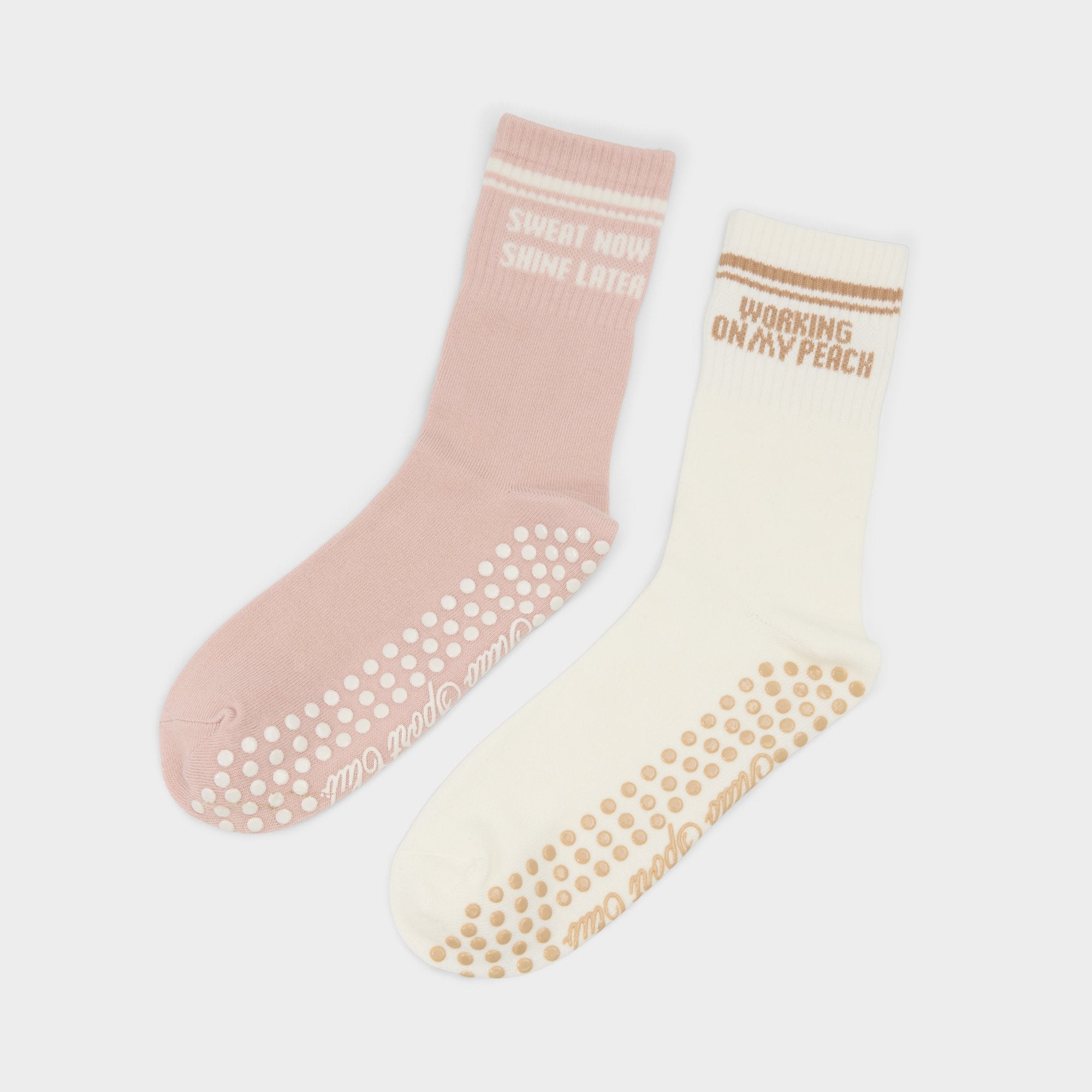 Aldo | Pilatesclub in Light Pink - Pilates socks