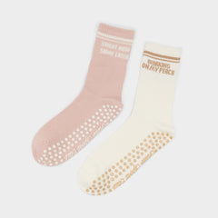 Aldo | Pilatesclub in Light Pink - Pilates socks