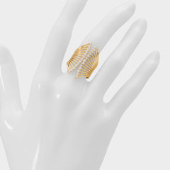 Aldo | Glimmery in Gold Clear Multi - Stackable rings