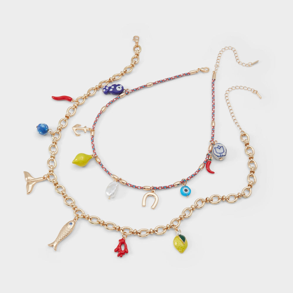 Aldo | Amalfie Red Women's Necklaces - Charm necklace