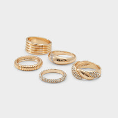 Aldo | Lovelanguage Gold/Clear Multi Women's Rings - Ring