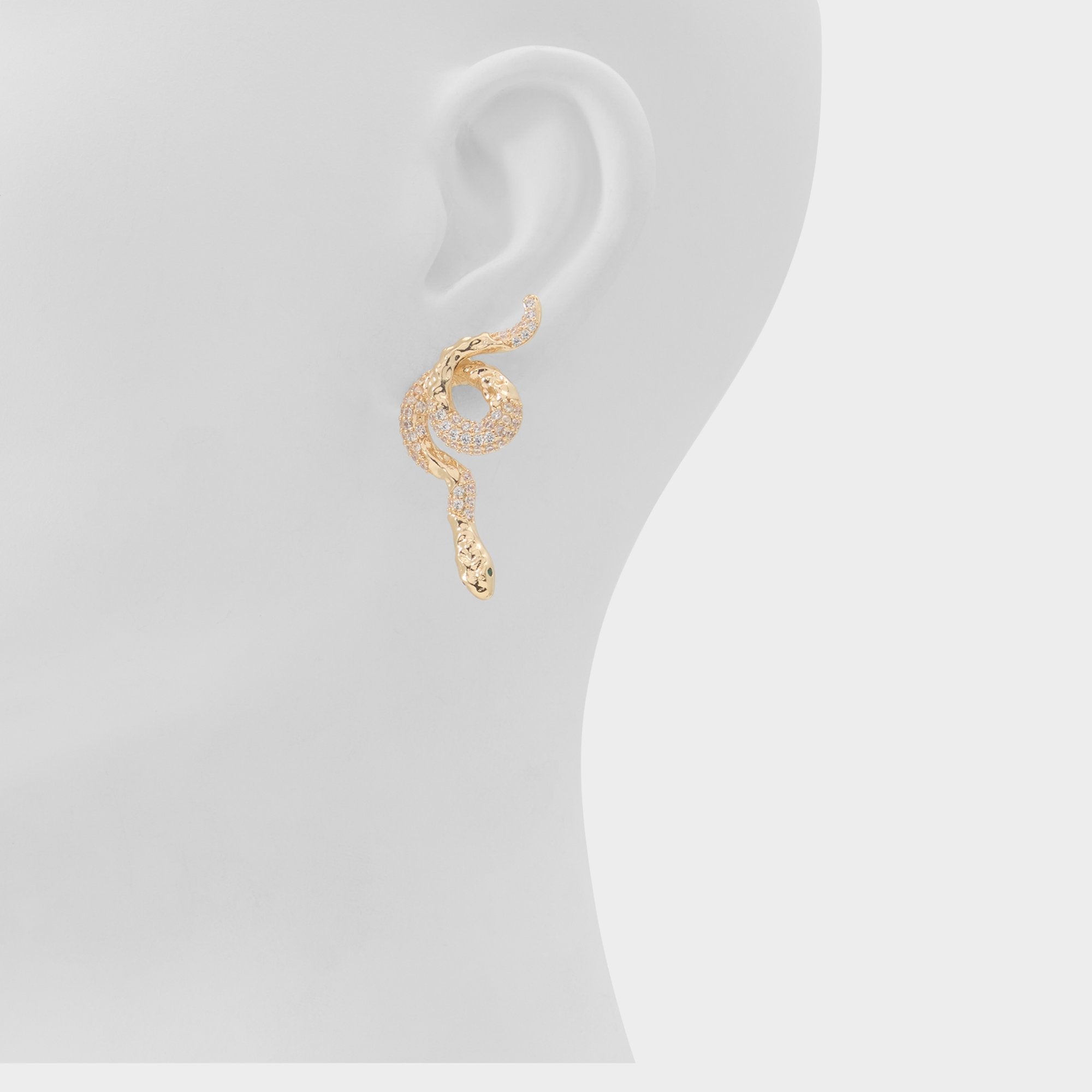 Aldo | Serpenta in Gold Clear Multi - Chandelier earrings