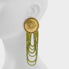 Aldo | Eyeconic in Green - Chandelier earrings