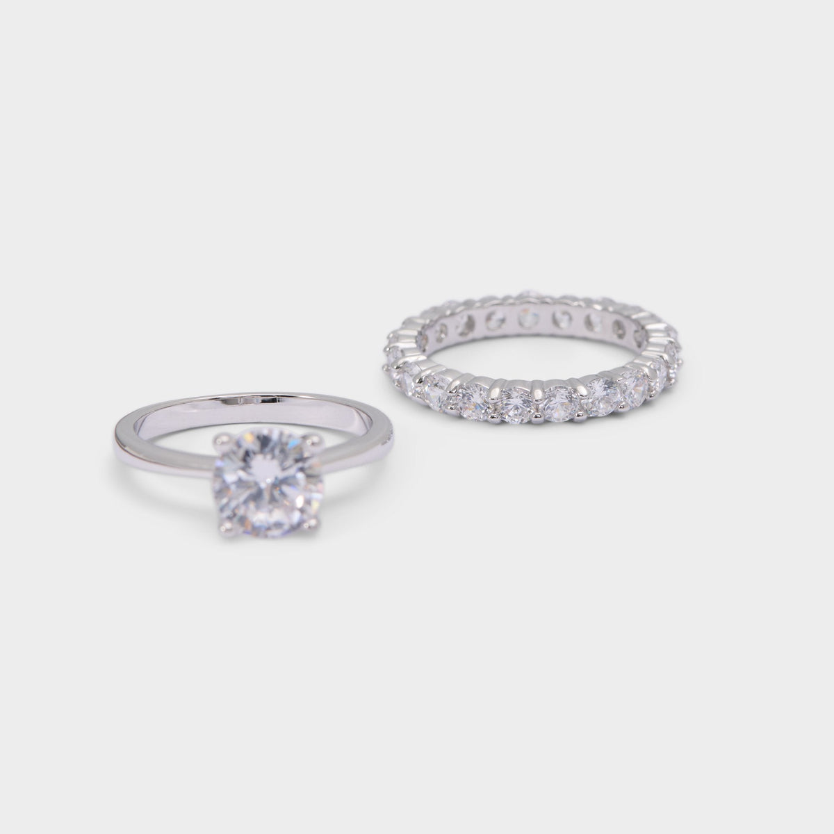 Aldo | Roundsparkles in Silver Clear Multi - Ring